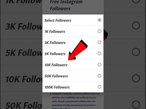 10k Free Followers ON Instagram | Instagram followers kaise badhaye 2025 #shorts #instagram