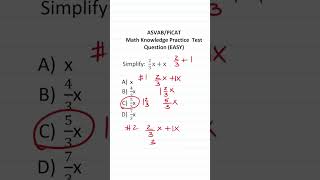 ASVAB/PiCAT Math Knowledge Practice Test Question: Combining Like Terms