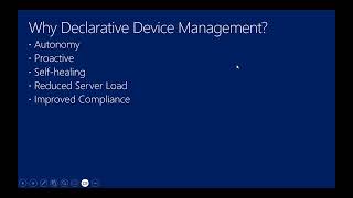 Intune    Declarative Device Management