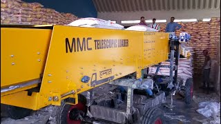 Truck Loading Conveyor for 50 Kg Bags Fast Loading & Unlaoding at Container Yard - By MMC