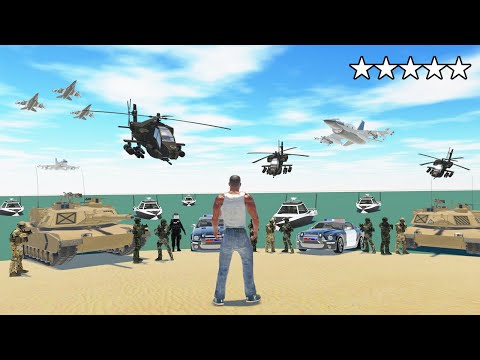 Franklin VS Police Army in Indian Bikes Driving 3D