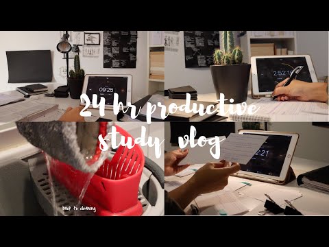 24-hr productive study vlog // lots of studying, cleaning, criminal law civil law