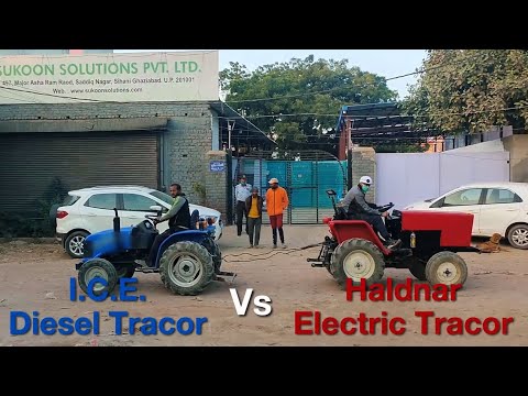 Haldhar 3000 Electric Tractor vs ICE Diesel Tractor