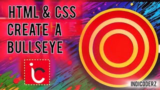 How to create a bullseye in html css using VS code