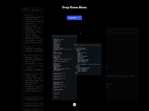 drop down menu CSS #css #shorts