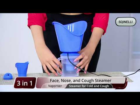 Sqinelli Facial Steamer for Face and Nose Nano Ionic Technology Steamer for Cold and Cough Facia