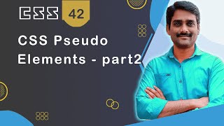 CSS Pseudo Elements Part 2 - CSS Tutorial 42 🚀