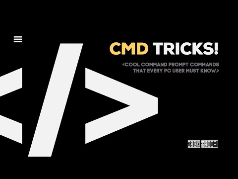 Cool Command Prompt Tricks that every PC users must know !!!
