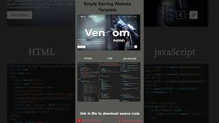 Gaming Website Template design using HTML and CSS! #HTML #CSSS
