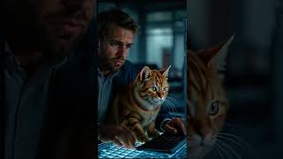 Cat Attack! The Hard Drive Deletion That Broke the Future Office 😭 (AI Short Meme)