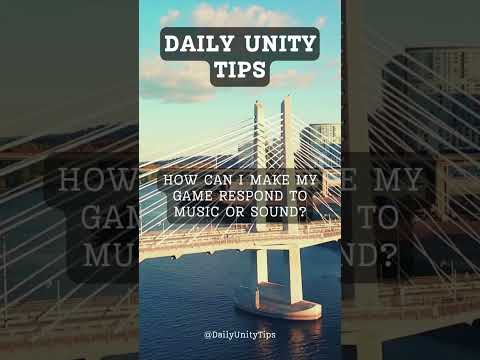 How can I make my game respond to music or sound? #FreeTutorials#UnityTips#UnityCommunity