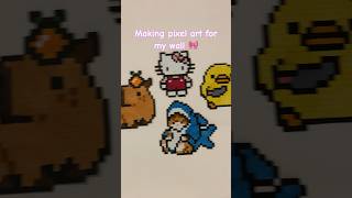 ~4/100~ making pixel art for my wall 🎀 #viral #cute #handmade #blowup #pixelart #part4 #fyp