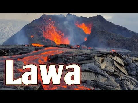 Lava Flowing from Volcano Peak | Amazing Natural Phenomenon