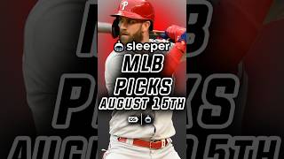 Best MLB Sleeper picks for today! 8/15 | Sleeper Picks Promo Code