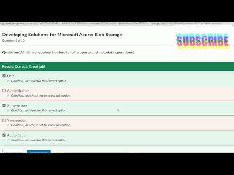 Developing Solutions for 'Microsoft Azure': Blob Storage Assessment Solution|Infosys Springboard