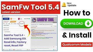 SamFw Tool 5.4 Latest Update 2026 - EDL Read Info, Factory Reset & FRP Bypass