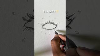 Right way to draw eyelids✅ | #eyestutorial #shorts #drawing #sketch