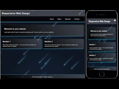 Responsive Website Design Using Html Css And Javascript