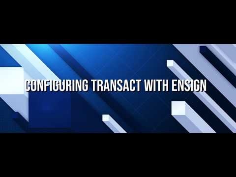 Configuring TransAct Futures with Ensign Software