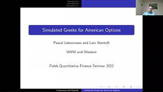 Simulated Greeks for American Options
