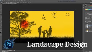 Graphic Design Tutorials For Beginners Class 02 | Landscape Design With Photoshop By Using Brush