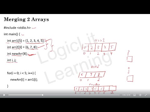 Merge Two Arrays in C | Simple C Program with Explanation & Output
