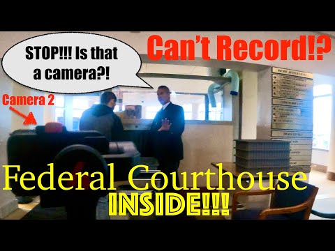 Inside the Federal Courthouse! First Amendment Audit... with two kids. Talking with security and DHS