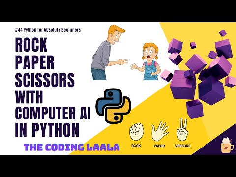 #44 Rock Paper Scissors in Python with Computer AI | Mini Projects in Python  | Python for Noobs 🔥