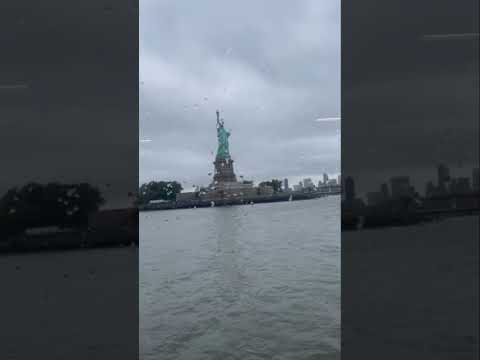 Lady Liberty 🗽 on a Rainy Day