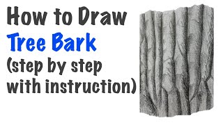 How to Draw Tree Bark | FULL TUTORIAL