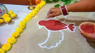 Easy and Simple Daily Kolam/Easy Friday Muggulu Rangoli Designs for Beginners