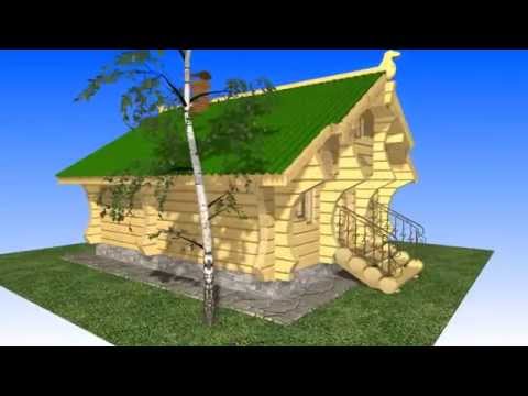 K3-Cottage software project. Russian Fairy Tale Log House.