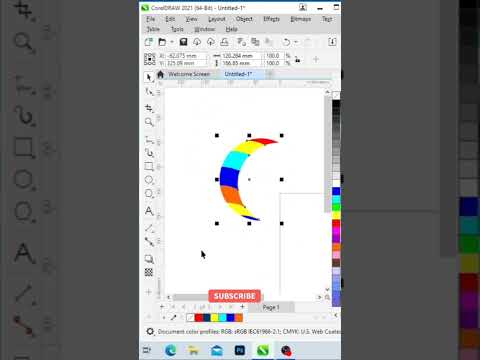 flower design on #coreldraw #viral #shorts #shortfeed #shortvideo #sagargraphics #viral #trending
