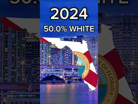 Florida White Population #mapping #geography #fypシ #demographics #usa #history