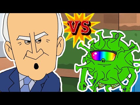 Joe Biden vs Covid | Cartoon Rap Battle