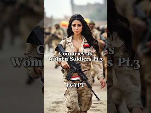 Countries as Women Soldiers 🔥🫡 pt.3 #midjourney #army #soldier #woman #beauty #girls #capcut