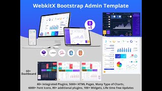 Responsive Bootstrap Admin Dashboard & Web App Template – WebkitX