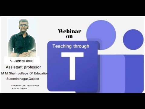 Webinar on 'Teaching through Microsoft Teams