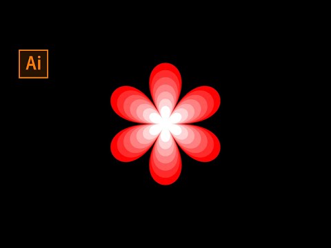#1. Flower Logo Design - Adobe Illustrator #Shorts