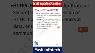 What is HTTP and HTTPS, Computer Questions and Answers, Important Computer Q&A for Students & Exams