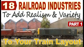 18 Realistic Industries to Bring Your Model Railroad to Life 🚂 Part 1