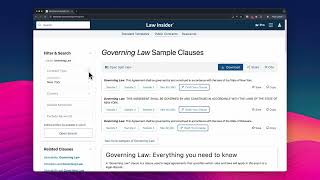 Advanced Search in Law Insider AI