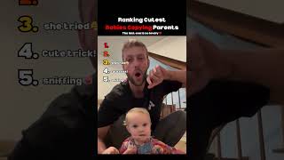 Ranking the Cutest Babies Copying Parents #shorts