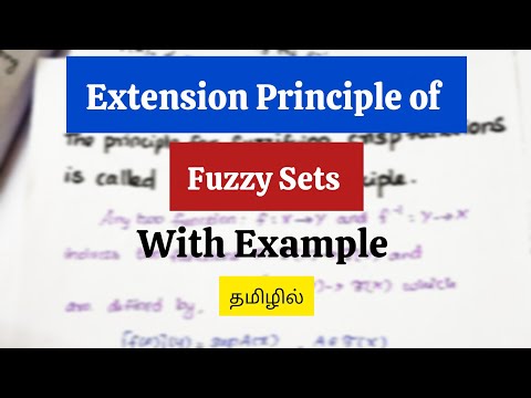 Extension Principle of Fuzzy Sets in tamil | Fuzzy Set Theory | AK Education Tamil #fuzzy #msc #bsc 