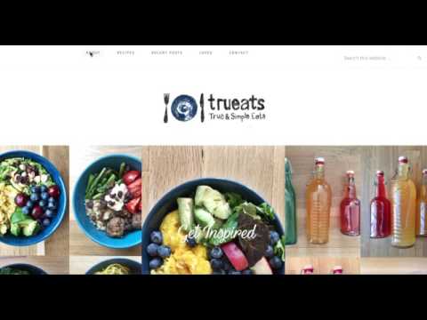Trueats Website - Blog Design
