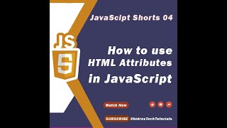 How to use HTML Attributes in JavaScript - JavaScript #shorts 04 🚀
