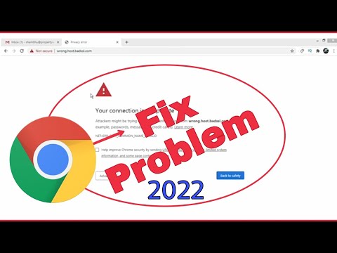 Your Network is not in Private | NET::ERR_CERT_COMMON_NAME_INVALID in Google Chrome.