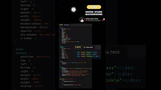 ✨ Moon and Stars Background | HTML & CSS 