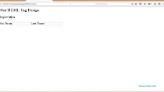 HTML form Design