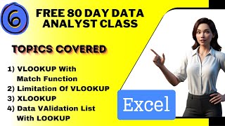 #6 Data Analyst Training in Tamil: Learn in Just 80 Days for Free/Data Analysis Using Excel Day-6